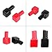 Battery Terminal Protector,2 Pcs Marine Battery Terminal Covers and Boots Flexible U1 Battery Covers Motorcycle Battery Cable Cover Red & Black Positive and Negative 192681 192682
