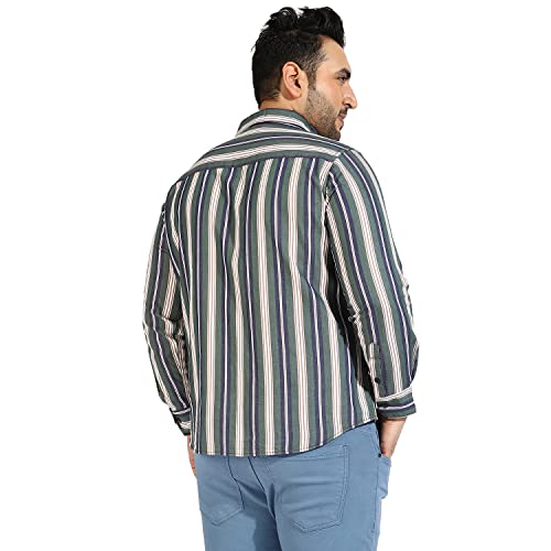 Image of CAHOOT Instafab Plus Men's Button Up Regular Fit Shirt for Casual Wear | Modern Clothing Shirt Crafted with Regular Sleeve, Comfort Fit & High-Performance for Everyday Wear