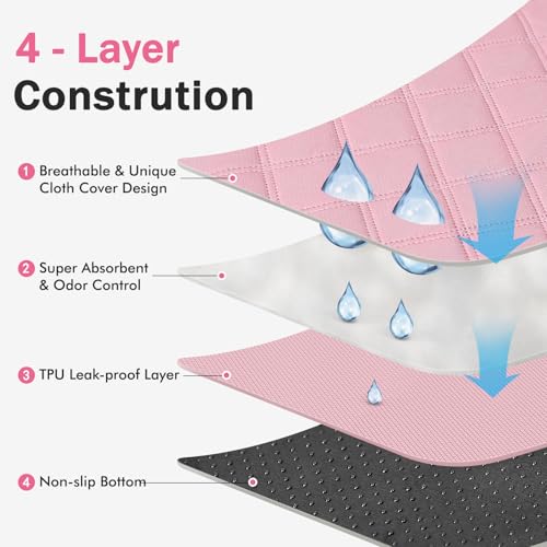 Image of Siedihit Dog Cat Playpen, Puppy Pet Playpen Indoor for Dog Crate Tent Cage Outdoor, Portable Pop Up Dogs Enclosure Kennel with Carrying Case for Dogs /Cats /Rabbits (Pink with Pad, Medium)