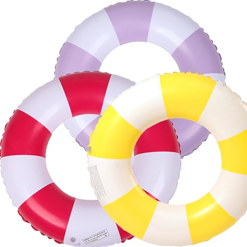 Gonflable rétro rayée bouée de natation pour décoration de fête
