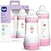 MAM Baby Bottles for Breastfed Babies, MAM Baby Bottles Anti Colic, Girl, 9 Ounces, 2-Count