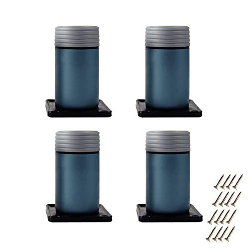 barture 4 Pièces Pieds De Meubles, Pieds De Meuble Réglables Forte Capacité Portante Convient pour Table Basse, Armoire, Canapé (Color : Blue, Size : 100mm) Cover