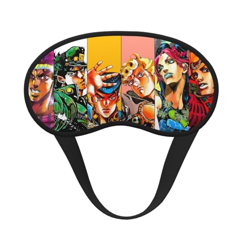 ジョジョの奇妙な冒険 アイマスク 睡眠用 安眠 圧迫感なし 遮光 快眠 グッズ 遮光率99 昼休み 旅行 出張 軽量 目隠し ブラック 男女兼用 通気性 母 誕生日プレゼント 父の日 恋人