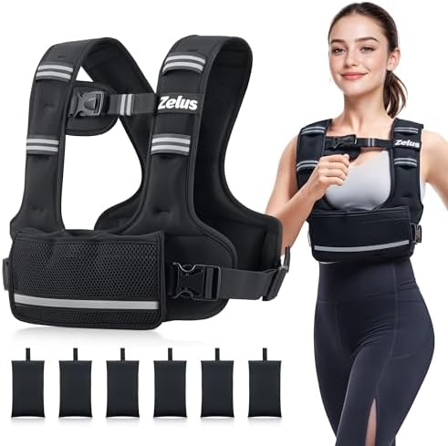 ZELUS Weighted Vest for Women Men, 4-10lb/11-20lb/20-32lb Curve-F...