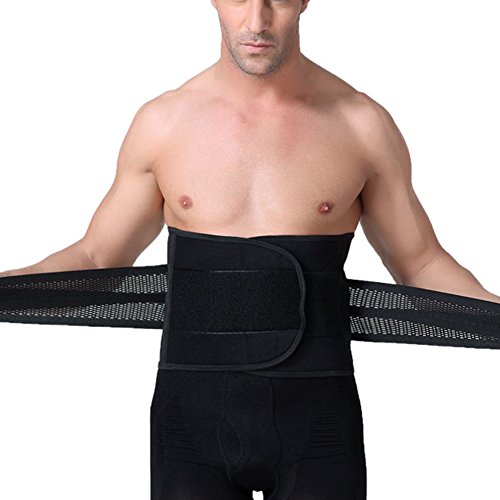 Ultra Delgado Transpirable Desmontable Fajas Reductoras Cintura Quemador Perder Peso Cerveza Barriga Eliminar Fajas Deportivas Invisible Traceless Ajustable Abdomen con Velcro para Hombre Negro 2XL Ultra Delgado Transpirable Desmontable Fajas Reductoras Cintura Quemador Perder Peso Cerveza Barriga Eliminar Fajas Deportivas Invisible Traceless Ajustable Abdomen con Velcro para Hombre Negro 2XL