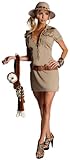 Secret Wishes Womens Tarzan Hunter Jane Costume, Khaki, Small