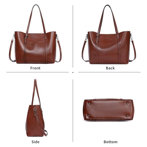 Sac tote bandoulière femme cabas cuir végan grand format pratique chic - 4