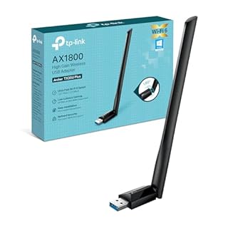 TP-Link Archer TX35U Plus WLAN Stick Für PC, Wi-Fi 6 AX1800 Dual Band Adapter, USB 3.0, MU-MIMO, Antennen mit hoher Verstärkung, WPA3-Verschlüsselung, Kompatibel mit Windows 11/10