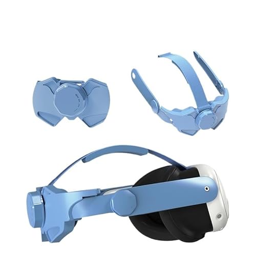 �݊���������܂� Meta Quest 3 & Oculus Quest 3 �ɑΉ� ���߉\�ȃw�b�h�X�g���b�v�AVR �w�b�h�Z�b�g�p�����p�w�b�h�o���h(Blue)