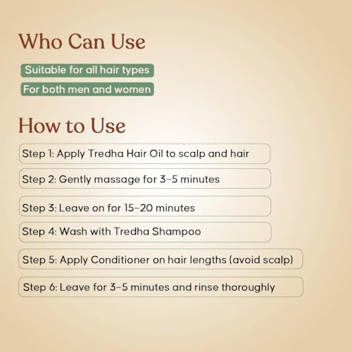 Image of Tredha Herbal Hair Care Kit | Hair Oil 100ml + Aloe Vera & Tea Tree Anti-Dandruff Shampoo 100ml + Hibiscus Conditioner 100ml | Hair Growth & Anti Hair Fall | Frizz Control for Men & Women