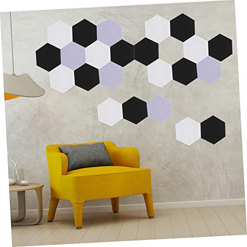 Kisangel 12 paneles acústicos hexagonales con gancho y bucle para insonorización y reducción de ruido miniatura 6
