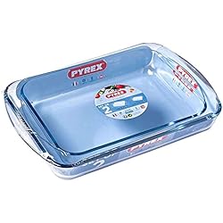 Cacerola Pyrex Pyrex Classic - Set 2 fuentes (35x23 + 40x27), Vidrio borolilicato, 41x28x6cm