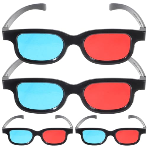 [iplusmile] 3D���K�l ���[�r�[�O���X �ԐA�i�O���t �f��ӏܗp �v���X�`�b�N�� ���j�o�[�T�� �e���r �v���W�F�N�^�[�Ή� ��l���� 4�Z�b�g