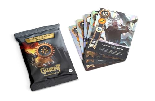 No Loading Games, Gwent Collectible Card Game, 10 Legendary Ballad Nilfgaard Cards, Alternative Artwork Pack