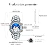 BARAMON Watches for Men, Futuristic Cool Quartz Watch Luxury Stylish Men's Wristwatch Casual Dial Date Waterproof Unique Timepiece, Blue2 #2