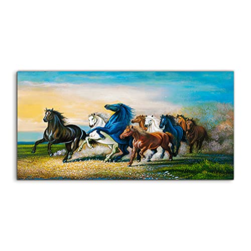 Image Acrylique Coloray 120x60cm Art Gallop Horses Décoration Murale
