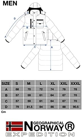 Geographical Norway CITERNIER MEN - Mannen Warm Gewatteerde Jas - Mannen Winter Warm Gevoerde Jas - Lange Mouwen Windbreaker Jacket - Kwaliteit Licht Gewicht Stof Vulling MARINE BLAUW L