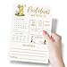 Printed Party Baby Predictions & Advice Cards – Classic Pooh Theme, Winnie Baby Shower Game for Guests, Gender Reveal Activity for Boy or Girl Activity, 30 Pack