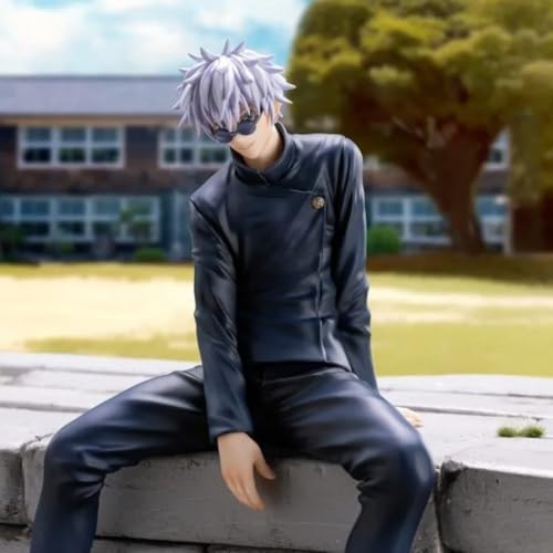 Image of FUNFOB Jujutsu Kaisen Gojo Action Figure Height -15.5cm Collectible for Anime Fans PVC Multicolour | Gojo with Glare Noodle Topper