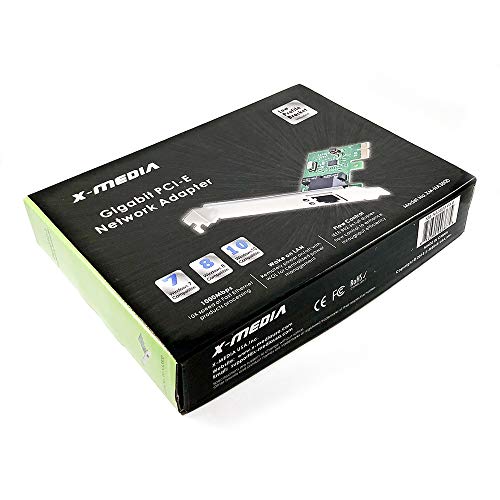 X-MEDIA XM-NA3800 Adaptador de Red PCI-E 1 Puerto 10/100/1000Mbps Gigabit Ethernet PCI Express (PCIe x1) | Chipset Realtek RTL8111F | Compatible con Windows 11 y Linux miniatura 7