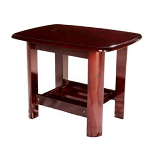 Image of Woodness Venus Solid Wood Coffee Table (Matte, Mahogany)