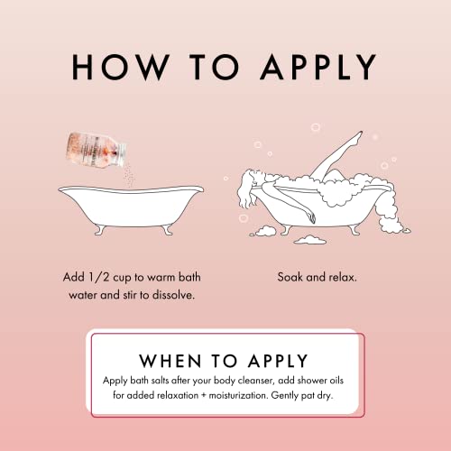 Pink Himalayan Bath Salt with Rose Petals -100% Natural Aromatherapy and Relaxation - Ylang Ylang Grapefruit Essential Oil Bath Salts for Women Relaxing-Cruelty-Free Cleanse Revitalize & Soothes Skin - Image 5