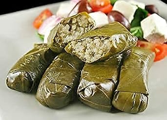 Kontos Dolmas Stuffed Grape Leaves with Rice Bulk 4lbs60 Dolmades Per Can-(Perfect appetizers on a Mezze Platter-Charcuterie Board-w/ hummus, tzatziki sauce or dip)-Ready To Eat-Kosher-Vegan Snacks On The Go
