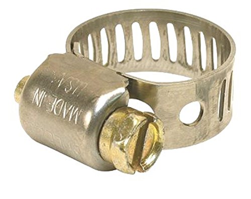 Breeze Mini Hose Clamp, Stainless Steel, 7/32 In. To 5/8 In., 100 Clamps