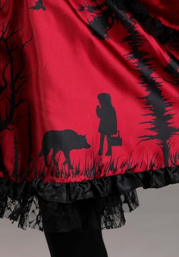 Disfraz Caperucita Roja para Niñas con Capa y Vestido miniatura 6
