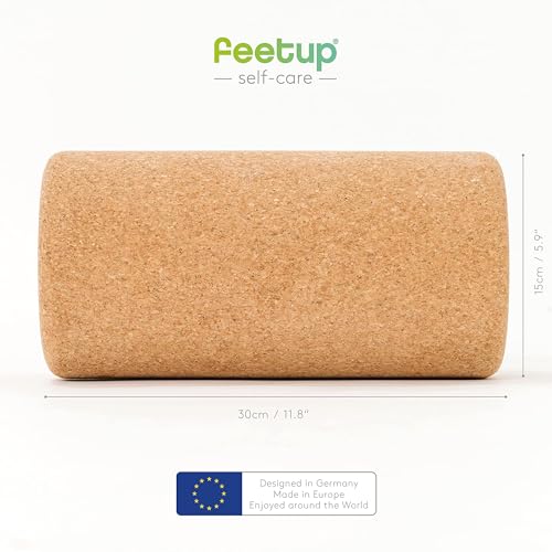 Image of FeetUp - Cork Back Roller, Eco-Friendly No Foam, Massage Roller for Neck, Back & Legs, Deep-Tissue Massage, Tension Release, Trigger Points, Muscle Knots & Yoga Therapy (Extra Large)