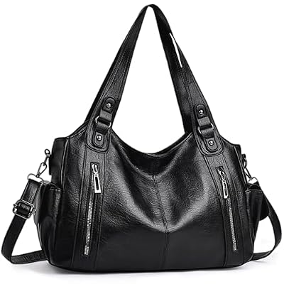 VOESLD Borsa Donna PU Elegante e Versatile, Capiente Vintage Chic