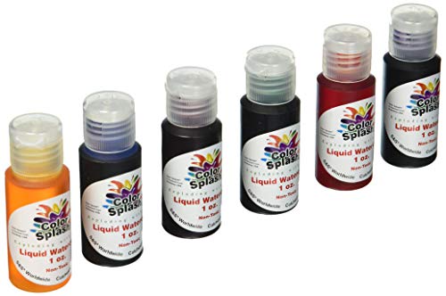 S&S Worldwide PT3253 Liquid Watercolors, Grade:1 to 12, (Pack of 6)