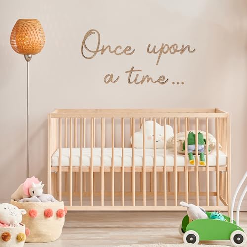 Panneau d'angle en bois Once Upon a Time décor de bibliothèque enfant