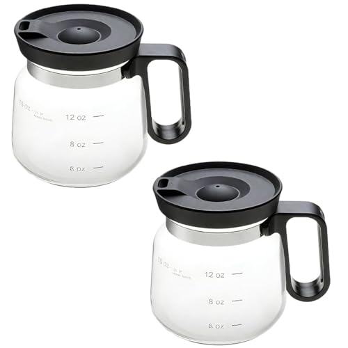 Coffee Pot Coffee Mug, Coffee Pot Mug, 16 Oz Glass Coffee Mug – coffee pot Style, Comes with a Straw-Type Travel Lid (2Pcs)