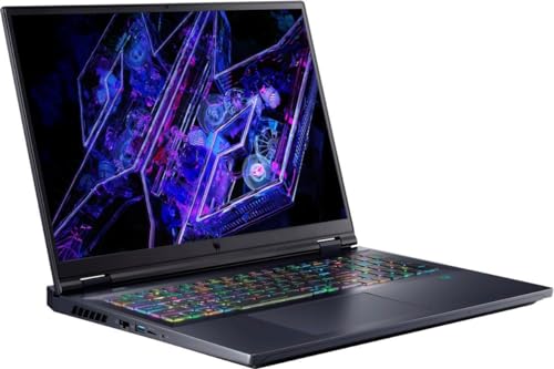 Image of acer Predator Helios 18 Gaming Laptop - 18 inch WQXGA 240Hz IPS, Intel 24-core i9-14900HX, GeForce RTX 4080, 64GB DDR5, 8TB SSD, RGB Backlit Keyboard, Windows 11 Pro & Microsoft MS Office Pro, Wi-Fi 7