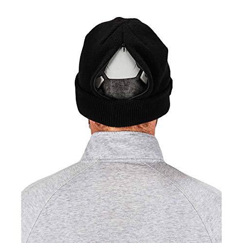 Ergodyne Standard Rib Knit Hat Bump Cap Insert, Black, One Size #TOP7