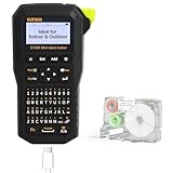 SUPVAN LP5120M Label Maker Machine with Keyboard & AC Adapter, Waterproof Thermal Transfer Label Printer with Ik+ Icons for Garage, Home, Office Organization