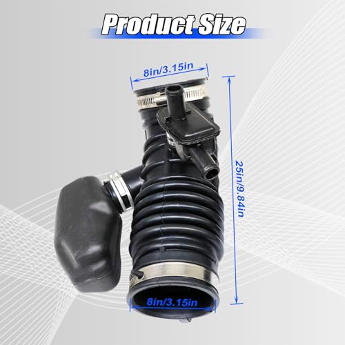 FZJDSD 3.5L Engine Air Intake Hose Compatible with Infiniti FX35 Base Sport 2009-2012,2PCS Left & Right Side Intake Boot Tube Outlet Duct Replace 16576-1CB1A 16576-1CB0A by FZJDSD - Image 4