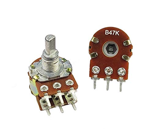 Image of AVS COMPONENTS Pack Of 10 Pcs 47K ohm A47 B47 dual potentiometer variable resistor