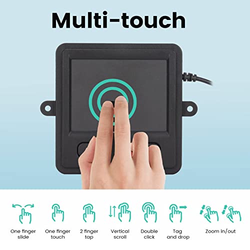 Annadue Wired USB Touchpad, Mini Portable Trackpad for Laptop and Desktop User Embedded Compact Computer Touch Pad - Image 4