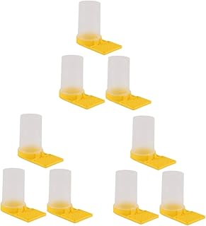 Happyyami 9 pcs bee Feeder bee hive bee Watering Station Live Bees bee Water feeders bee Watering Cup bee