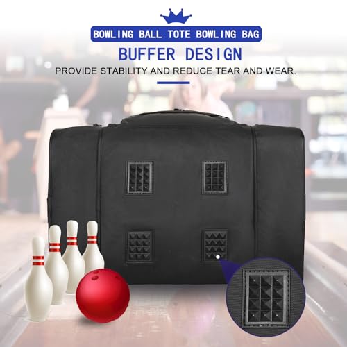 Goloni | Singer Ball Bowling Bag with Padded Ball Holder, 2 Pockets for Bowling Shoes up to Size 10 and Accessories