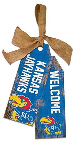 NCAA Kansas Jayhawks Unisex Kansas Team Tags, Team Color, 12 inch