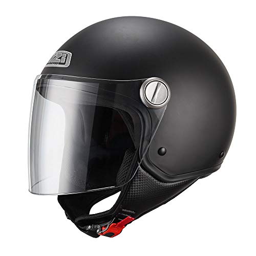 NZI 150263G067 Capital Visor Casco de Moto, Color Negro Mate, Talla S(55-56)