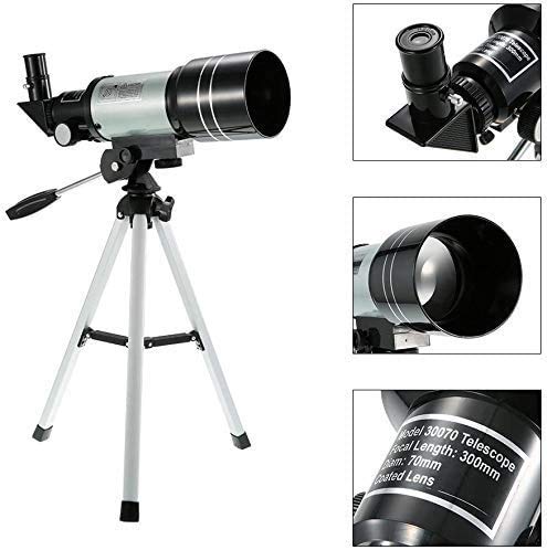 Telescopio de refracción 150X con trípode portátil ajustable miniatura 6