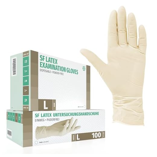 Vogue Unigloves UCV1204 Vinyl-Einmalhandschuhe, puderfrei, Größe L, 100 Stück, Y247-L 9 Latexhandschuhe 100 Stück Box (L, Weiß) Einweghandschuhe, Einmalhandschuhe, Untersuchungshandschuhe, Latex Handschuhe, puderfrei, unsteril, disposible gloves