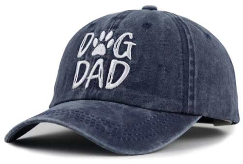 Image of Dog Mom Gifts for Women, Dog Dad Gifts for Men, Lover Matching Couple Hats Daddy Mama Husband Wife, Mothers Fathers Day Birthday from Daughter Son Navy