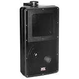 MTX Audio AW82-B 8 Inch 2-Way All-Weather Outdoor Speaker, 150W RMS Wired Wall Mount Patio and Backyard Audio System, Black