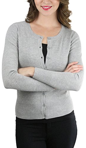 Image of ToBeInStyle Women's Long Sleeve Button Down V-Neck Cardigan
