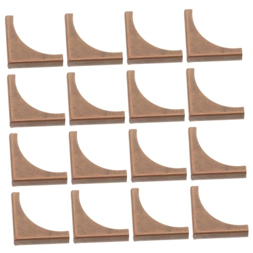 HOODANCOS 50pcs Iron Metal Corner Protectors Retro Scrapbook Corners for Book Protection Sturdy Notebook Supply